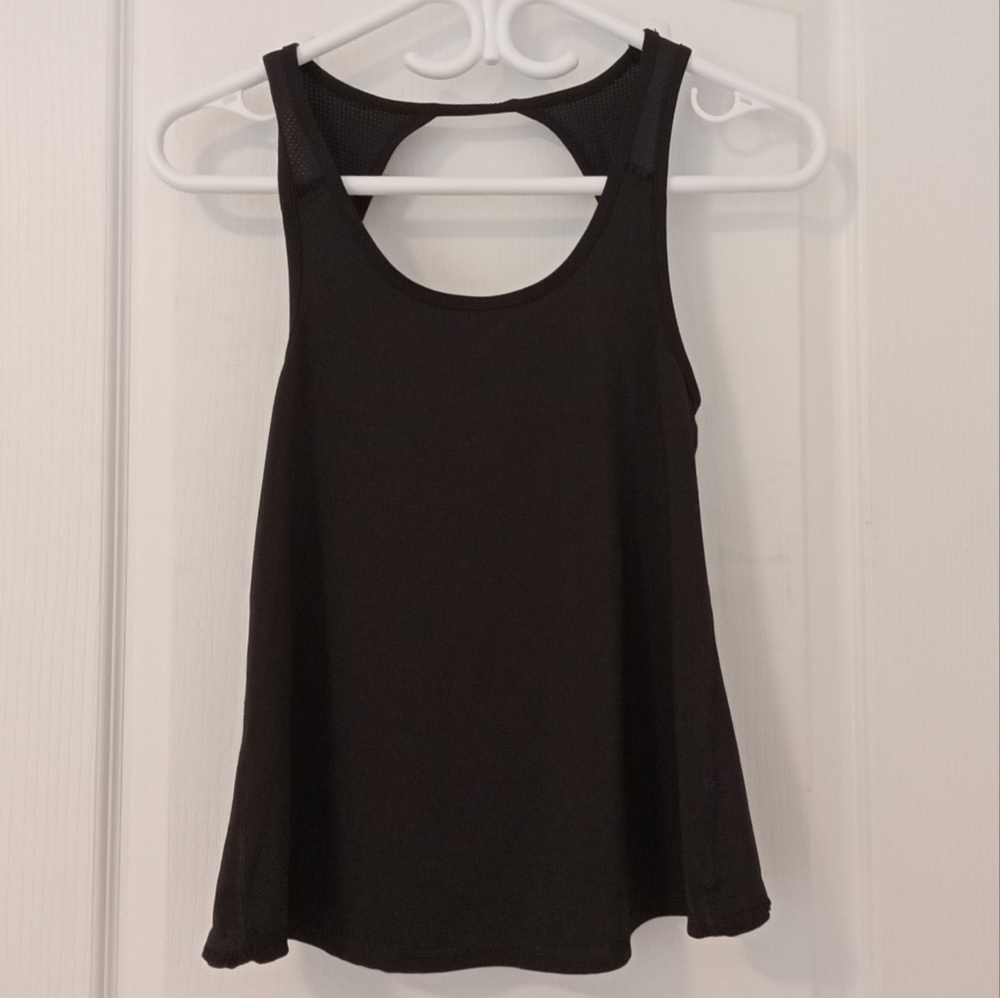 American Eagle Outfitters black tank top with split back